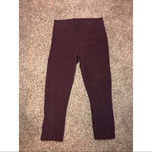 Lululemon high rise winder under crop in cotton
